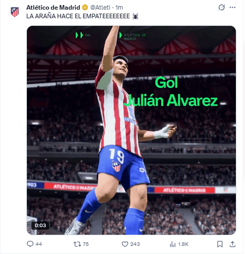 &nbsp;X / @Atleti