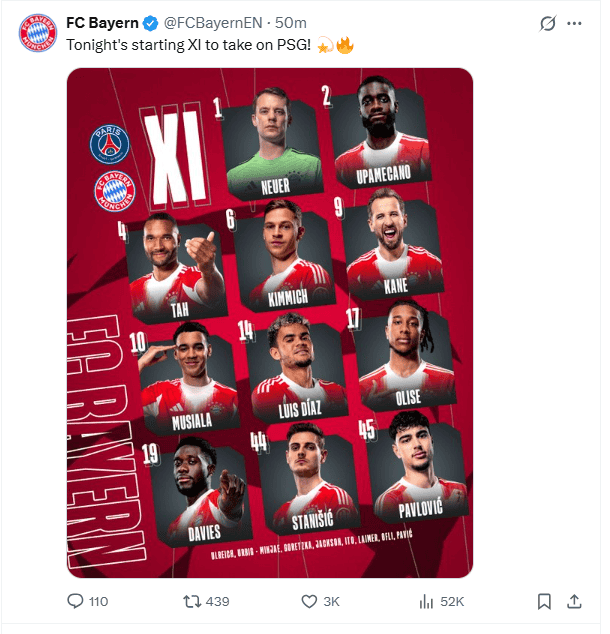 &nbsp;X / @FCBayernEN