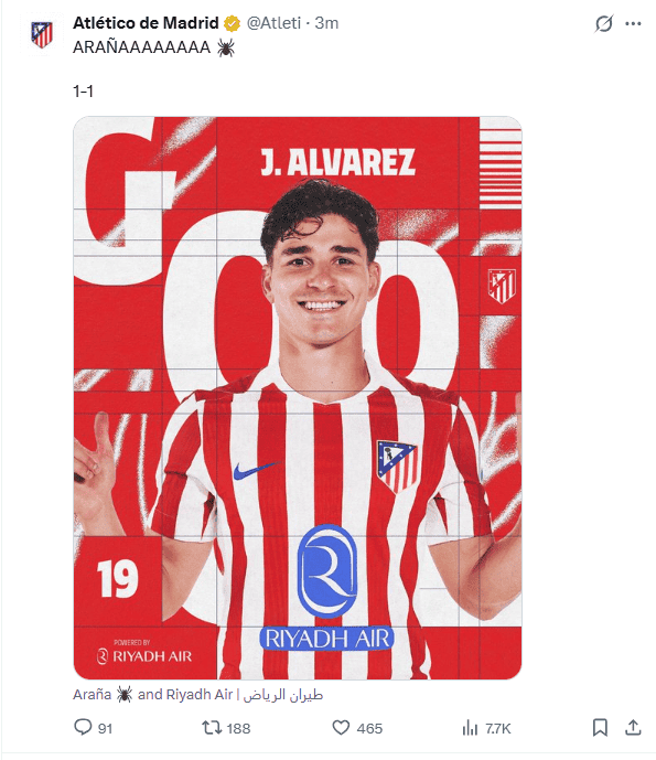 X / @Atleti&nbsp;