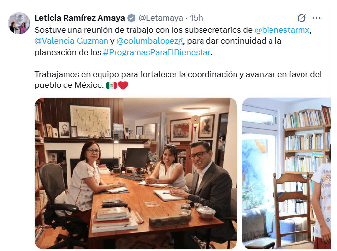 &nbsp;Leticia Ramírez Amaya será la nueva encargada de difundir las fechas de pago oficiales, entre otra información relevante de los programas. ESPECIAL