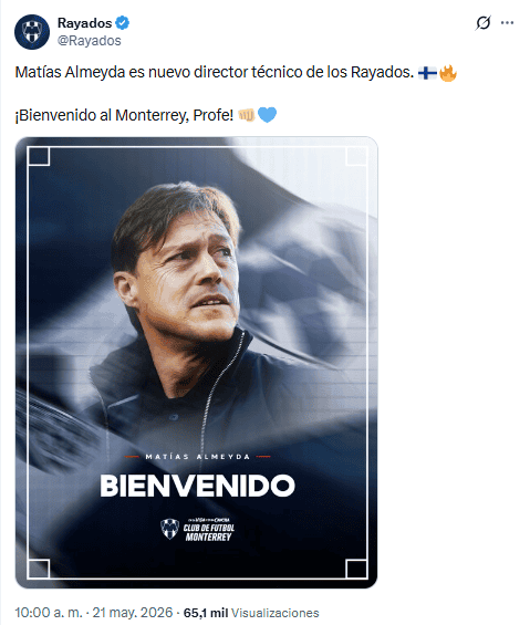 X / @Rayados&nbsp;