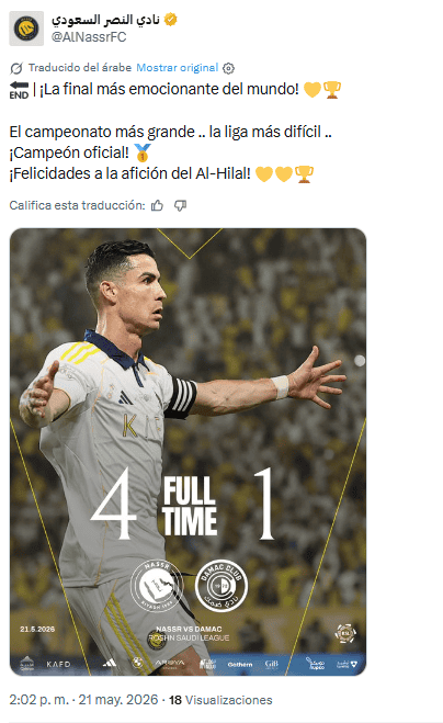 X / @AlNassrFC&nbsp;