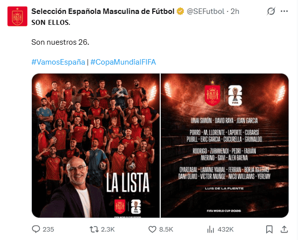 X / @SEFutbol&nbsp;