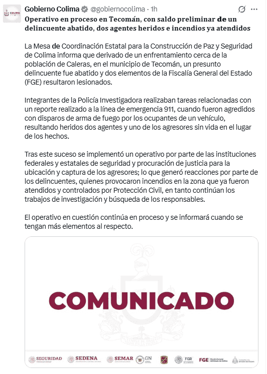 X / @gobiernocolima&nbsp;