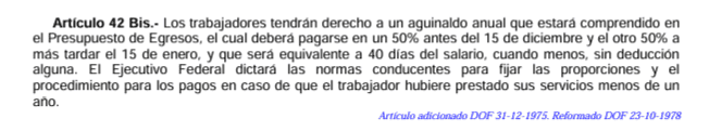 Los trabajadores que reciben 40 días de salario como aguinaldo son aquellos que laboran para el Estado. ESPECIAL / &nbsp;Ley Federal de los Trabajadores al Servicio del Estado