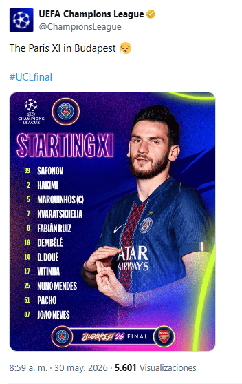 X / @ChampionsLeague&nbsp;
