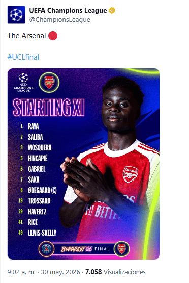 X / @ChampionsLeague&nbsp;