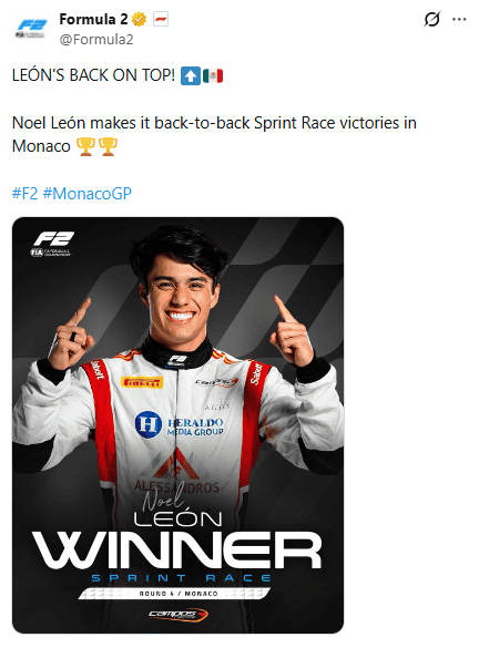 X / @Formula2&nbsp;