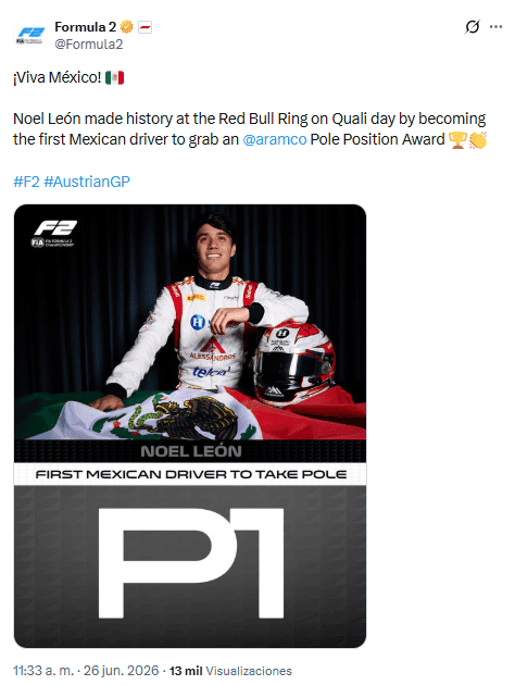 X / @Formula2&nbsp;