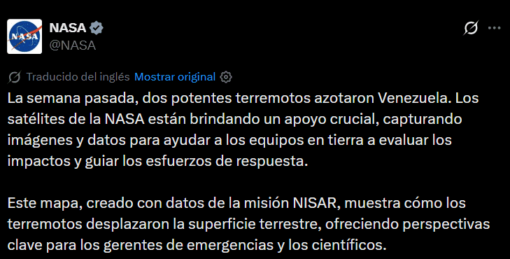 X / @NASA&nbsp;