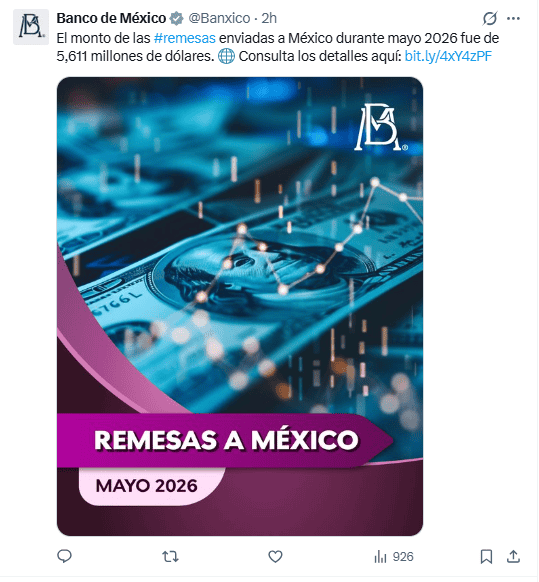 X / @Banxico&nbsp;