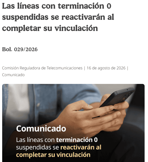 ESPECIAL / Comisión Reguladora de Telecomunicaciones&nbsp;