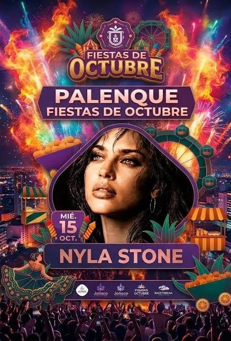 &nbsp;Esta es la imagen que se viralizó en redes sociales, que muestra un cártel FALSO del Palenque Fiestas de Octubre. ESPECIAL