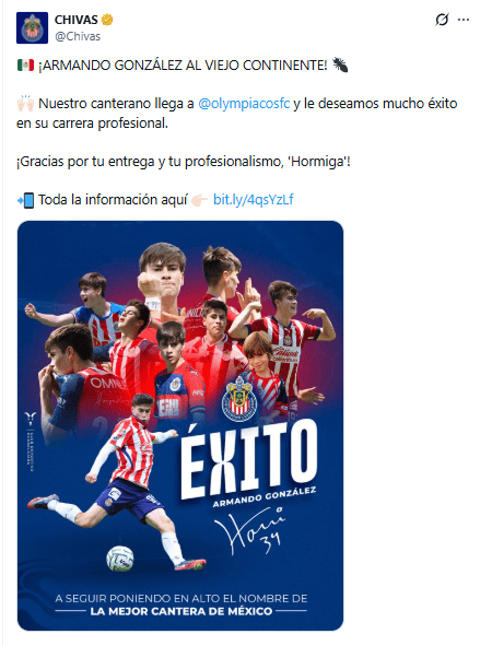 X / @Chivas&nbsp;