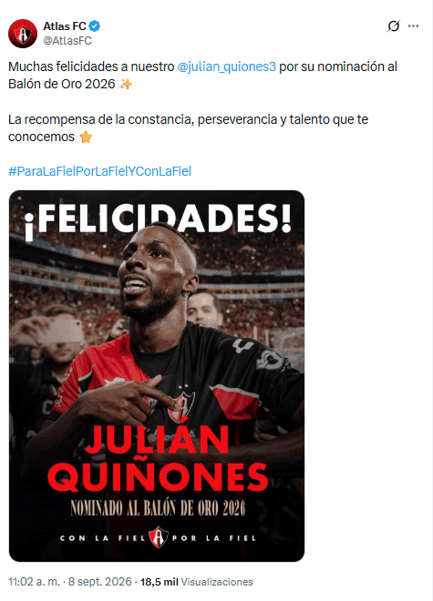 X / @AtlasFC&nbsp;