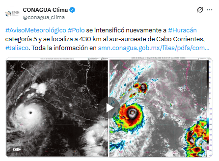 X / @conagua_clima&nbsp;