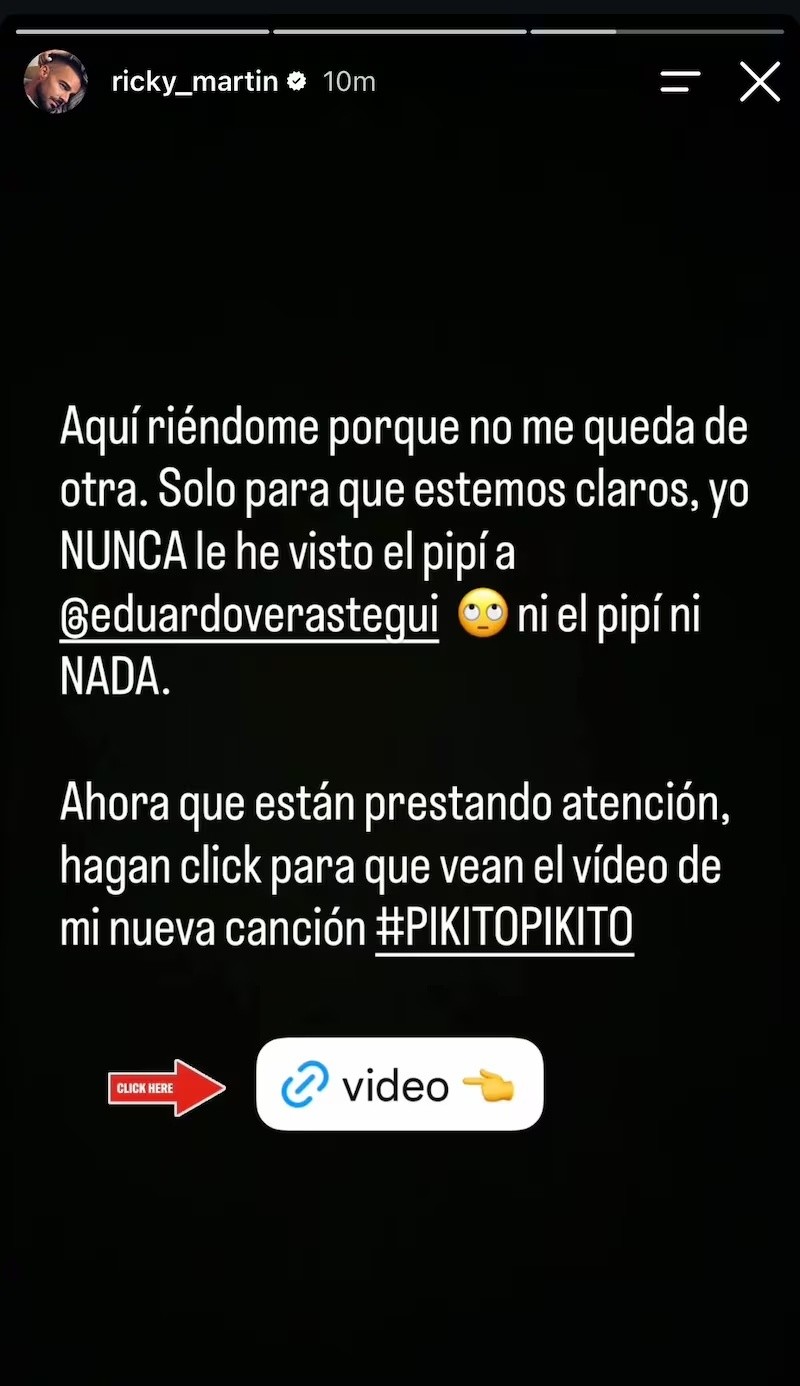 &nbsp;ESPECIAL / INSTAGRAM @ricky_martin