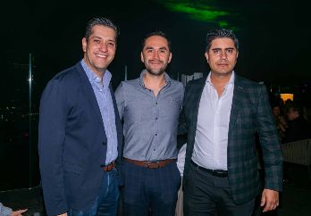 Mauro Garza, Luis García y Toño Mendoza. GENTE BIEN JALISCO / A. Rodríguez
