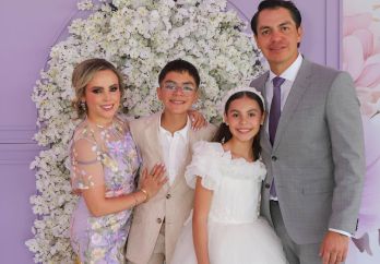 Irene Sánchez Gallardo, Camila Garibay, Nicolás Garibay y Oscar Garibay. GENTE BIEN JALISCO / C. Jimeno