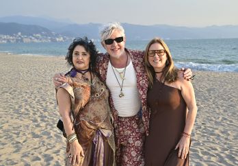 Ana Medrano, Alfonso Carriquiry y Diana Malacara en Thompson Puerto Vallarta Hotel & Residences. GENTE BIEN JALISCO / Cortesía