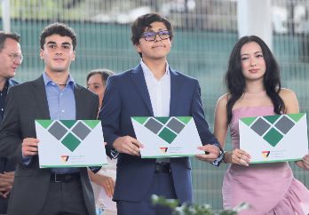 Alumnos que obtuvieron Beca a la Excelencia académica en el Colegio Alemán de Guadalajara. GENTE BIEN JALISCO / C. Jimeno