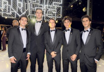Alejandro Orea, Pedro Moreno, Álvaro González, Bruno Palme y Héctor Muñoz, alumnos de la generación 2025 de Liceo del Valle. GENTE BIEN JALISCO / J. Soltero