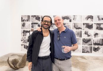 Curro Borrego y Patrick Charpenel en la iauguración de 